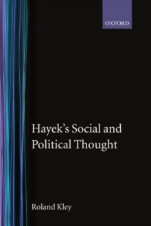 Image for Hayek's Social and Political Thought