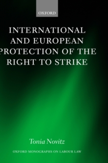 Image for International and European protection of the right to strike