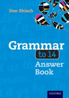 Image for Grammar to 14: Answer book