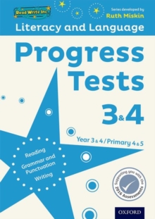 Image for Literacy and languageYears 3&4,: Progress tests 3&4