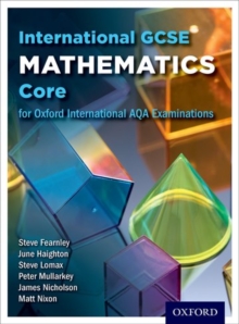 Image for International GCSE mathematics core level for Oxford International AQA examinations