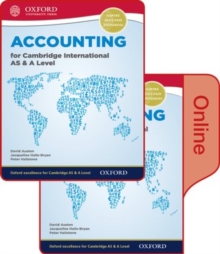 Image for Accounting for Cambridge International AS & A Level Print and Online Student Book Pack (First Edition)