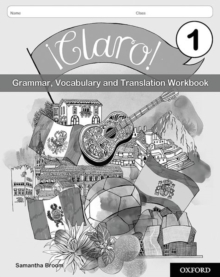 Image for ¡Claro! 1 Grammar Vocabulary and Translation Workbook (Pack of 8)