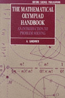 Image for The Mathematical Olympiad Handbook
