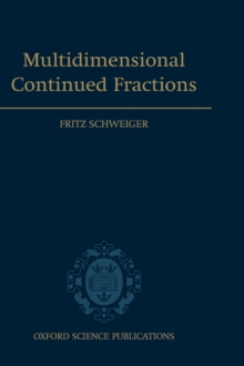 Multidimensional Continued Fractions