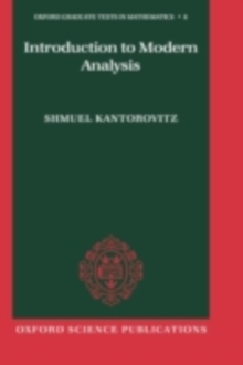 Introduction to Modern Analysis