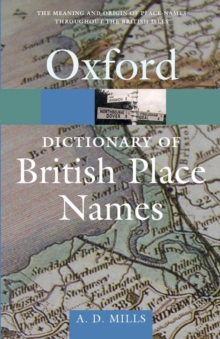 Image for A dictionary of British place-names