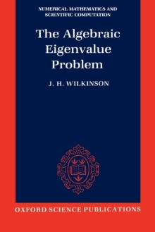 Image for The Algebraic Eigenvalue Problem