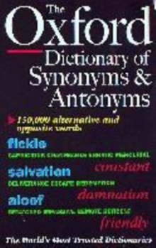 Image for A dictionary of synonyms and antonyms