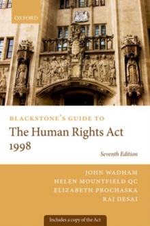 Image for Blackstone's guide to the Human Rights Act 1998