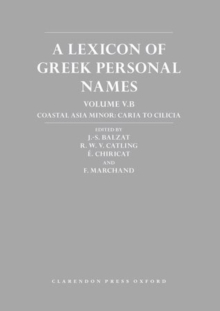 Lexicon of Greek Personal Names