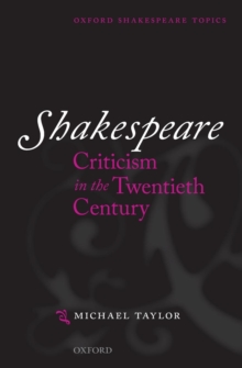 Image for Shakespeare criticism in the twentieth century