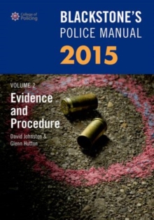 Image for Blackstone's police manual 2015Volume 2,: Evidence and procedure