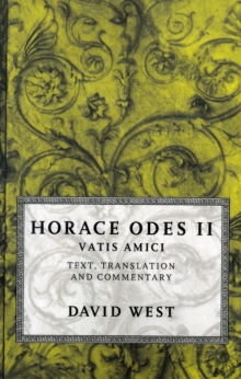 Image for Odes II  : vatis amici