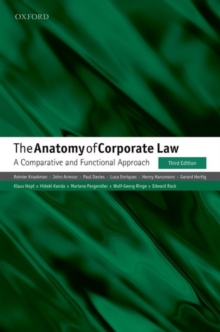 Image for The anatomy of corporate law  : a comparative and functional approach