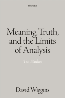 Language, Meaning, Truth, and the Limit of Analysis