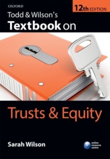 Image for Todd & Wilson's textbook on trusts & equity