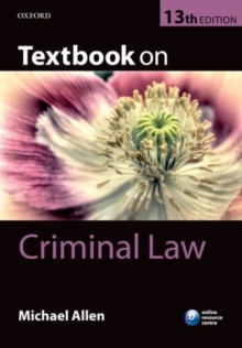 Image for Textbook on criminal law