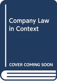 Image for COMPANY LAW IN CONTEXT TEXT & MATERIALS