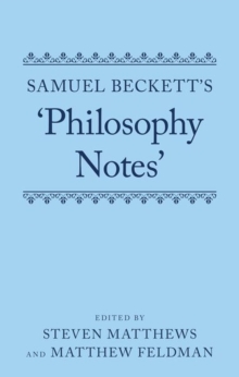 Image for Samuel Beckett's 'Philosophy Notes'