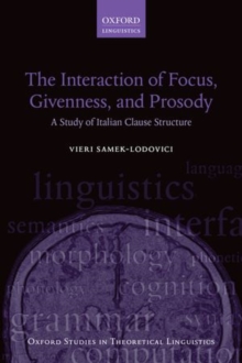 Interaction of Focus, Givenness, and Prosody