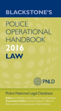 Image for Blackstone's police operational handbook 2016