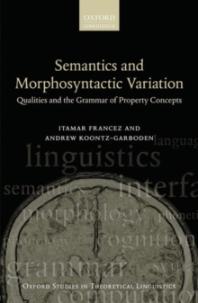 Image for Semantics and Morphosyntactic Variation