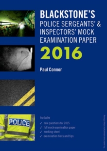 Image for Blackstone's police sergeants' & inspectors' mock examination paper 2016