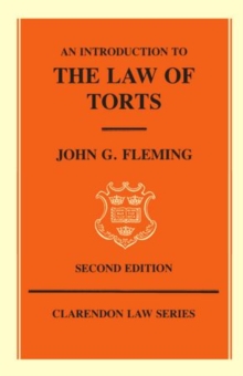 Introduction to the Law of Torts