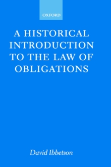 Image for A historical introduction to the law of obligations