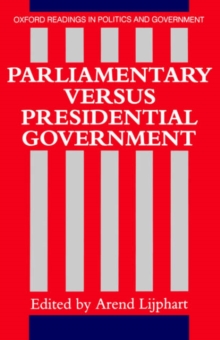 Image for Parliamentary versus Presidential Government