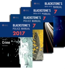 Image for Blackstone's Police Manuals 2017: Four Volume Set