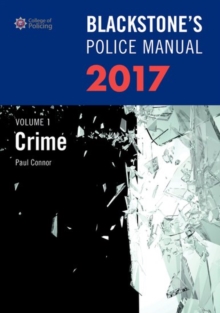 Image for Blackstone's police manualVolume 1,: Crime 2017