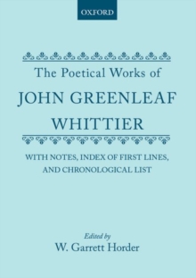 Poetical Works of John Greenleaf Whittier