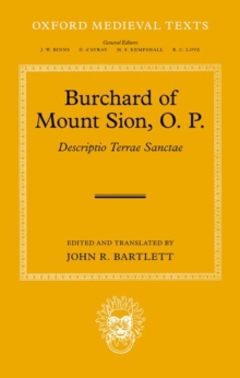 Image for Burchard of Mount Sion, O.P  : descriptio terrae sanctae