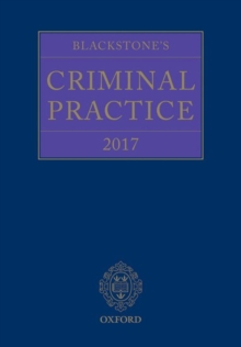 Image for Blackstone's criminal practice 2017
