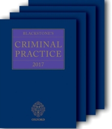 Image for Blackstone's Criminal Practice 2017 (book and supplements)