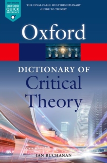 Image for A dictionary of critical theory