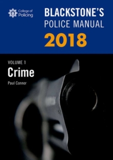 Image for Blackstone's Police Manual Volume 1: Crime 2018