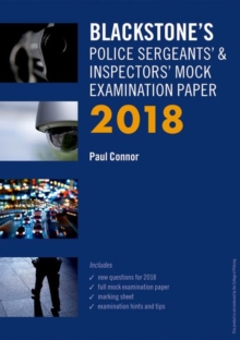 Image for Blackstone's Police Sergeants' & Inspectors' mock examination paper 2018