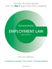 Image for Employment law concentrate  : law revision and study guide