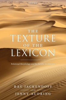 Image for The texture of the lexicon  : relational morphology and the parallel architecture