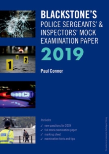 Image for Blackstone's Police Sergeants' & Inspectors' mock examination paper 2019