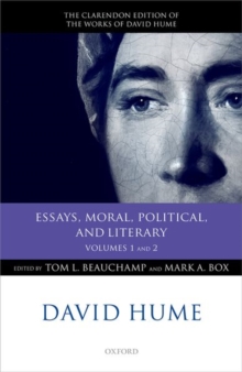Image for David Hume: Essays, Moral, Political, and Literary