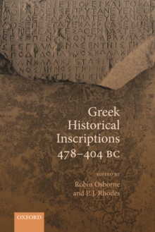 Image for Greek historical inscriptions, 478-404 BC