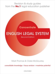 Image for English Legal System Concentrate