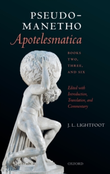 Image for Pseudo-Manetho, Apotelesmatica  : books two, three, and six