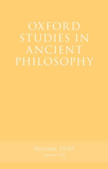Oxford Studies in Ancient Philosophy, Volume 58