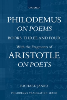 Image for Philodemus, On Poems, Books 3-4
