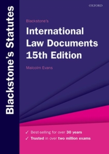 Image for Blackstone's international law documents
